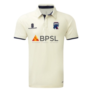 U13 Hawks - Ergo Cricket Shirt - Short Sleeve : Navy Trim