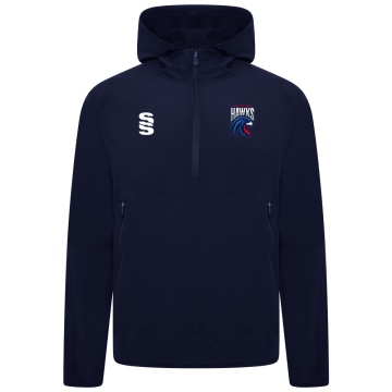 U13 Hawks - Dual Elite 1/4 Zip Hoody / Rain Jacket : Navy