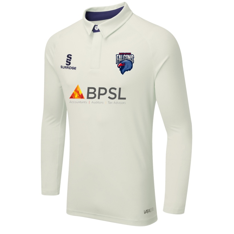 U17 Falcons - Ergo Long Sleeve Cricket Shirt Navy
