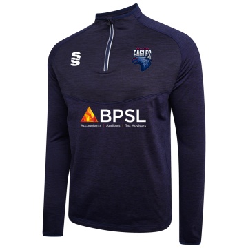 U15 Eagles - 1/4 Zip Dual Performance Top : Navy