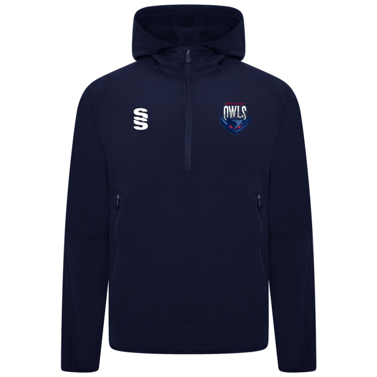 U11 Owls - Dual Elite 1/4 Zip Hoody / Rain Jacket : Navy