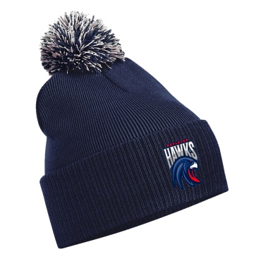U13 Hawks - Snowstar Beanie - Navy/Grey