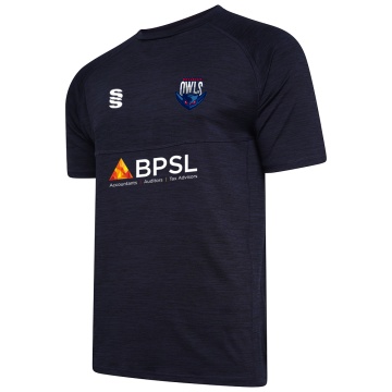 U11 Owls - Dual Gym T-shirt : Navy Melange
