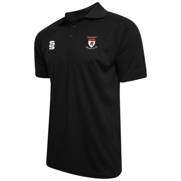 Adults - Dual Solid Colour Polo - Black