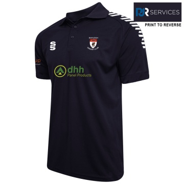 Dual Solid Colour Polo : Navy