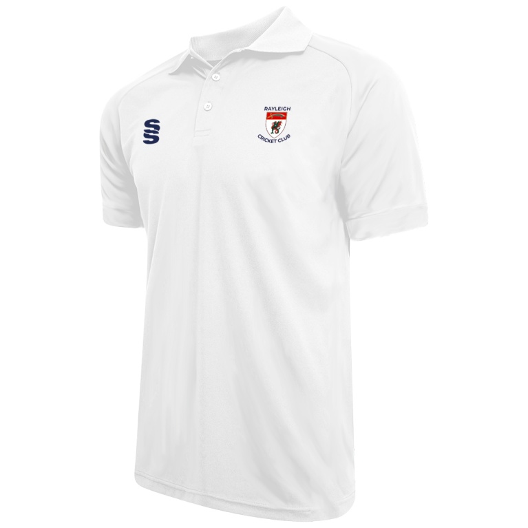 Adults - Dual Solid Colour Polo - White