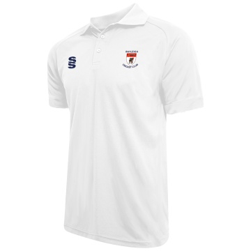 Dual Solid Colour Polo : White